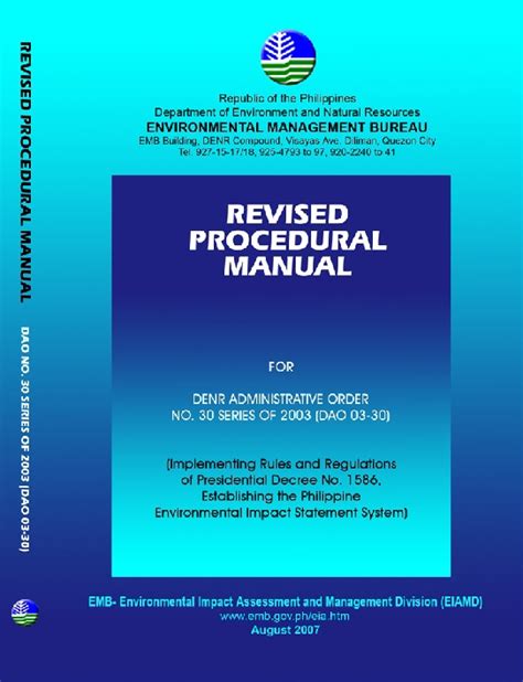 denr emb downloadable forms|Proposed Revised Pepp Dao and Procedural Manual.